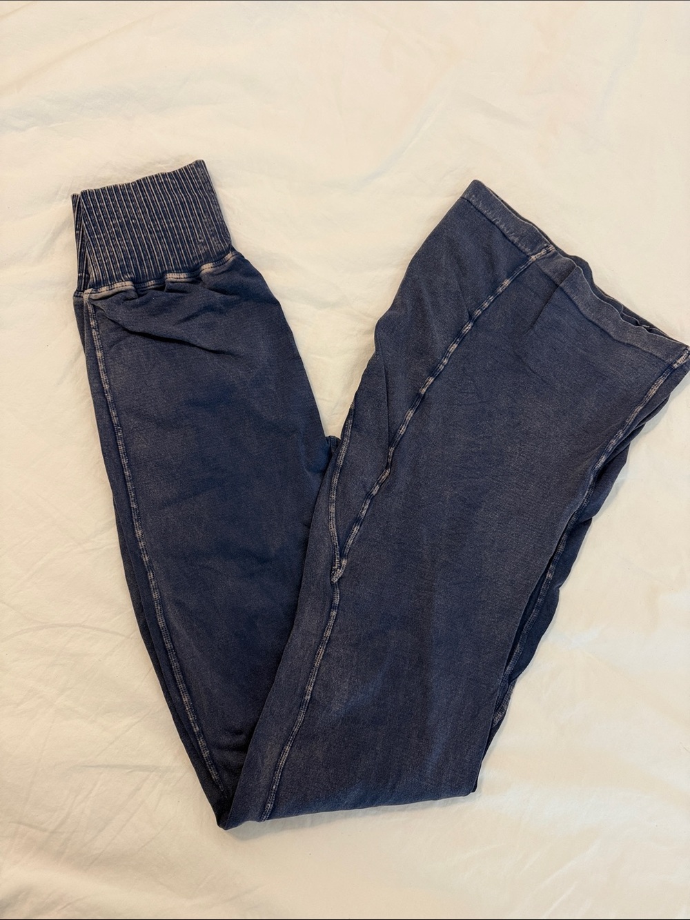 Free People Dark Blue flare leggings